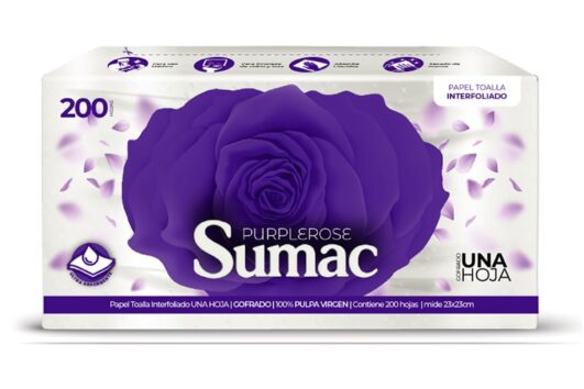 Papel Toalla Interfoliado Sumac  - Blanco Una Hoja