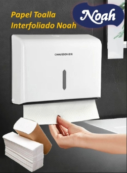 Papel toalla Interfoliado Noah Blanco 200 Hojas - 20 Paquetes
