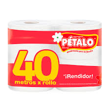 Papel Higiénico Pétalo 40 mt - Plancha 4 x 6 Packs