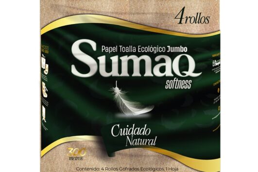 Papel Toalla Sumac Ecológico Gofrado 300 mt x 4 Rollos