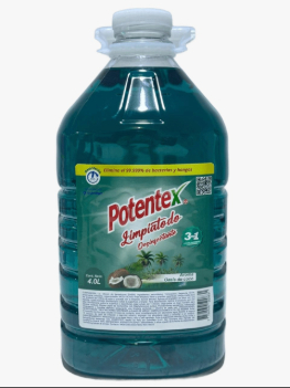 Lavavajilla Liquida Antibacterial Potentex Galón 4 Lt