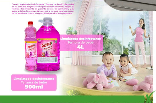 Limpiatodo Desinfectante Potentex - Ternura de Bebe Galón 4 Lt