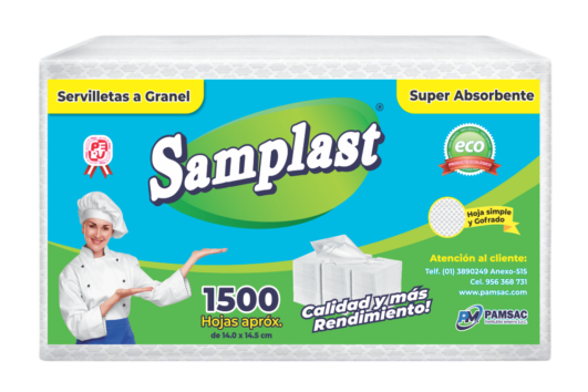 SAMPLAST SERVILLETA A GRANEL - 1,500 HOJAS