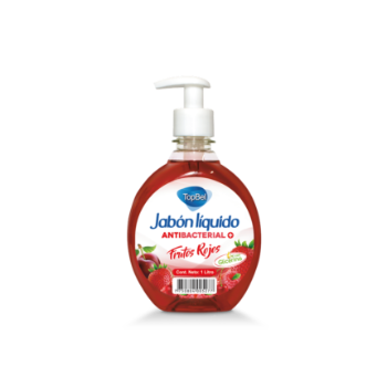 Jabón líquido Antibacterial Topbel frutos rojos 400 ml