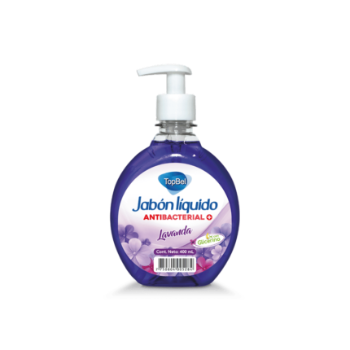 Jabón líquido antibacterial Topbel lavanda 400 ml