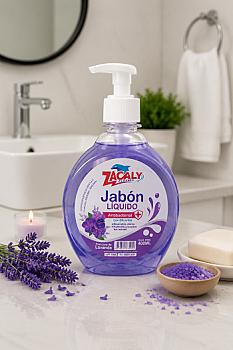 Jabón Liquido Antibacterial Aroma Lavanda 400 ml Zacaly