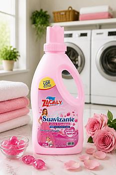 Suavizante Libre Enjuague Aroma Bebe Zacaly - Frasco 1 Lt
