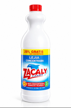 Lejía Concentrada Zacaly Clean Frasco 1 Lt