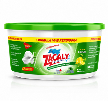 Lavavajilla en Pasta Limón Zacaly Clean Pote 1 Kg
