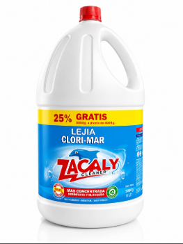 Lejía Concentrada 6% Zacaly Clean Galón 5 Lt