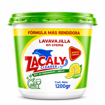 Lavavajilla en Pasta Limón  Zacaly Clean Pote 1200 kg
