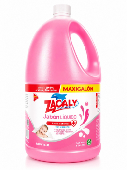 Jabón Liquido Antibacterial Aroma Baby Talk 4 Lt. Zacaly