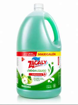 Jabón Liquido Antibacterial Manzana 4 Lt. Zacaly