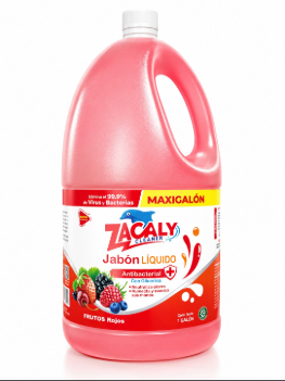 Jabón Liquido Antibacterial Frutos Rojos 4 Lt. Zacaly